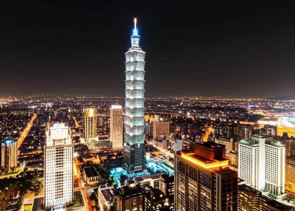 Taipei aerial view for cheap flights to Taiwan