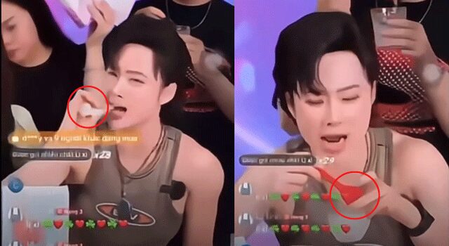 Angela Phương Trinh gây sốc khi ăn mặt nạ dưỡng da ngay trên sóng livestream angela phuong trinh gay soc khi an mat na duong da ngay tren song livestream