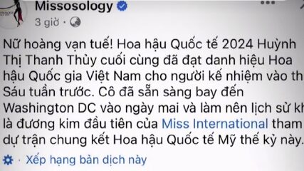 Fan sắc đẹp bất ngờ khi hoa hậu Thanh Thuỷ tạo nên lịch sử đầu tiên cho tổ chức Miss International fan sac dep bat ngo khi hoa hau thanh thuy tao nen lich su dau tien cho to chuc miss international