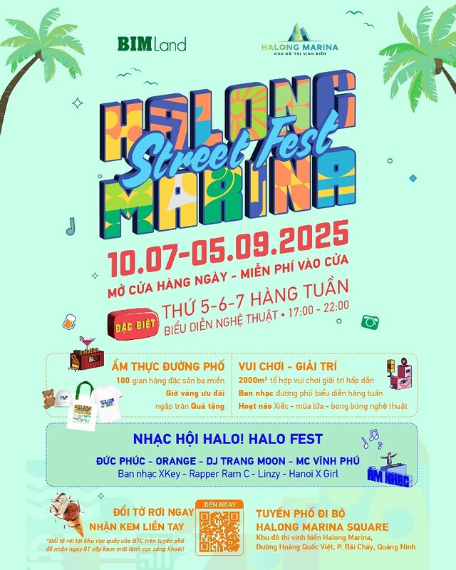 Hạ Long đón hè rực rỡ với phố đi bộ đêm Halong Marina Street Fest ha long don he ruc ro voi pho di bo dem halong marina street fest