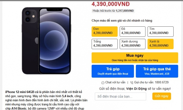 iPhone 12 Mini đang là vua giá trị trong tầm tiền, chỉ 4 triệu, ăn đứt iPhone 11, Galaxy A56 lép vế iphone 12 mini dang la vua gia tri trong tam tien chi 4 trieu an dut iphone 11 galaxy a56 lep ve