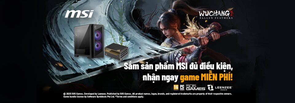 Mua phần cứng MSI, nhận miễn phí game "bom tấn" WUCHANG: Fallen Feathers mua phan cung msi nhan mien phi game bom tan wuchang fallen feathers